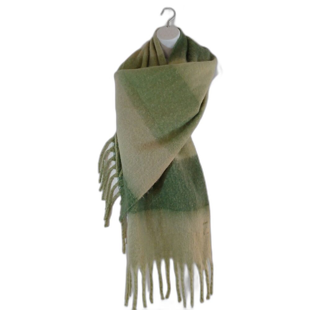 The Drop Gemma Oversized Color Block‎ Blanket Scarf Iceberg Green One Size NWT